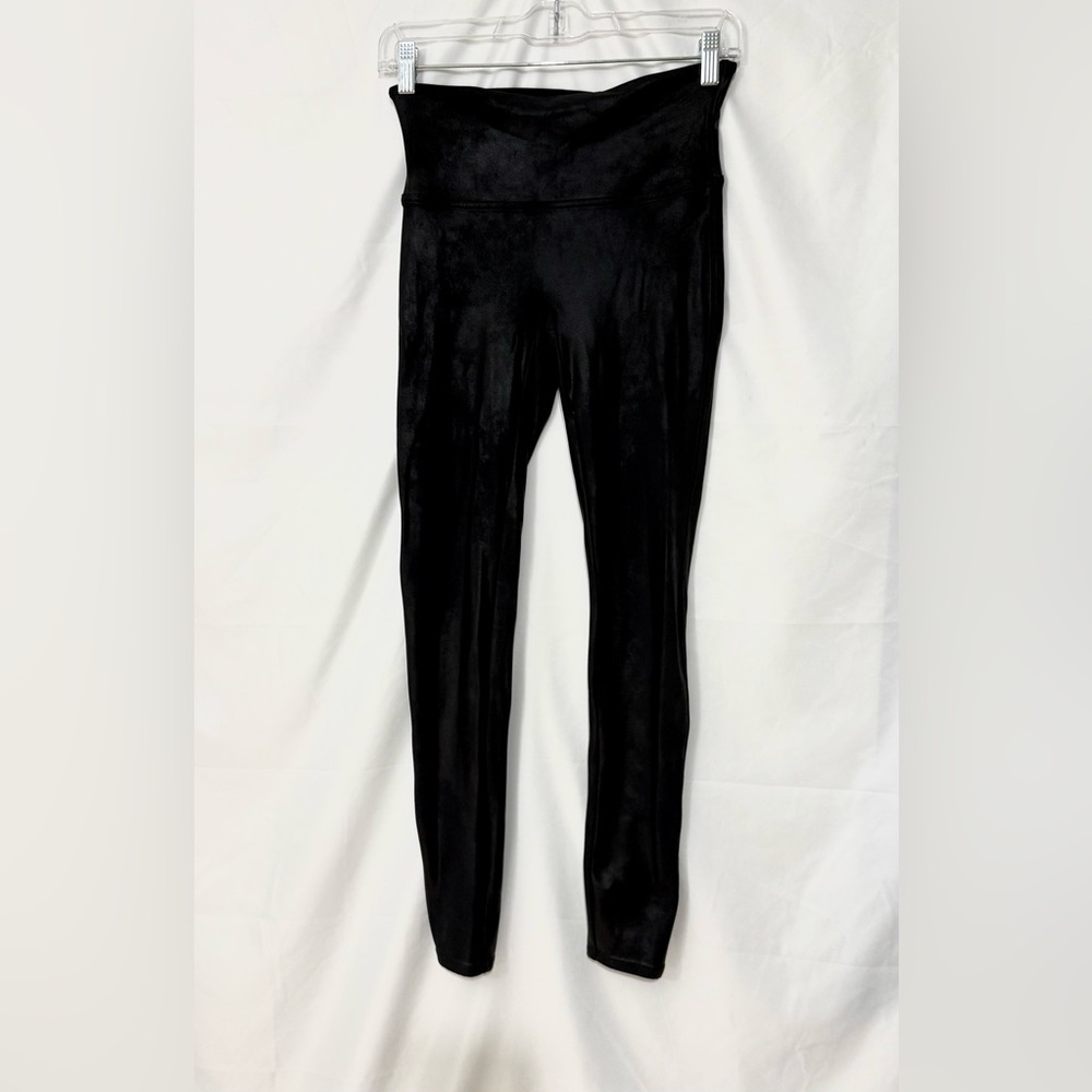 Spanx Faux Leather Full Length Leggings With Shaping Waistband Size Medium - Picture 5 of 13